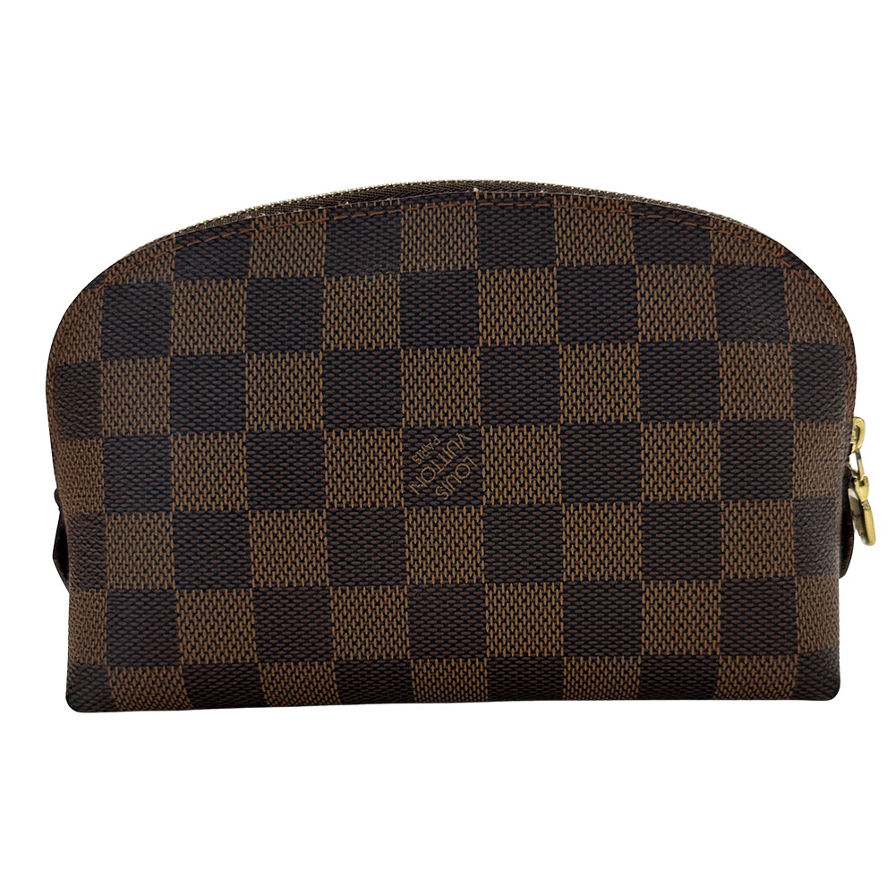 【全品5％OFFクーポン券別れ別れ中!】ルイ・ヴィトン LOUIS VUITTON 合切袋 ダミエ レディース ブランド名   ダミエキャンバス ポシェット・コスメティック 赤銅色 N47516 かざり付ける合切袋 小入れもの 今めかしい おでかけ 旅する 【中古】