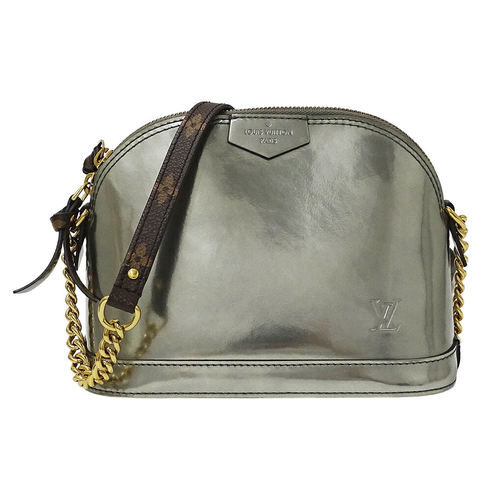 【5.5万円以上5000円OFFクーポン!19日20時から26日1時59分まで】ルイ・ヴィトン LOUIS VUITTON バッグ ヴェルニ レディース ブランド ショルダーバッグ アルマ MINI シルバー M52748 ミニバッグ 小さめ おしゃれ 斜め掛け 【中古】|ブランドベイ