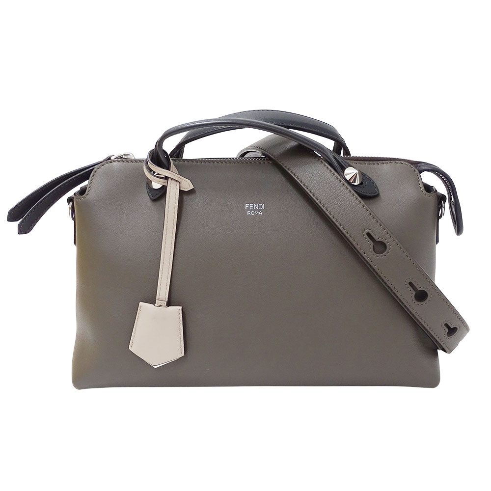 【全品5％OFF引き換え証散り散り中!】フェンディ FENDI 御徒面子 レディース ブランド名 ハンドバック ショルダーバッグ 2way なめし革 バイザウェイ 並み並み 薄墨色 8BL146 手持ち 肩かけ 今めかしい 雅びやか 分かりやすい 【中古】