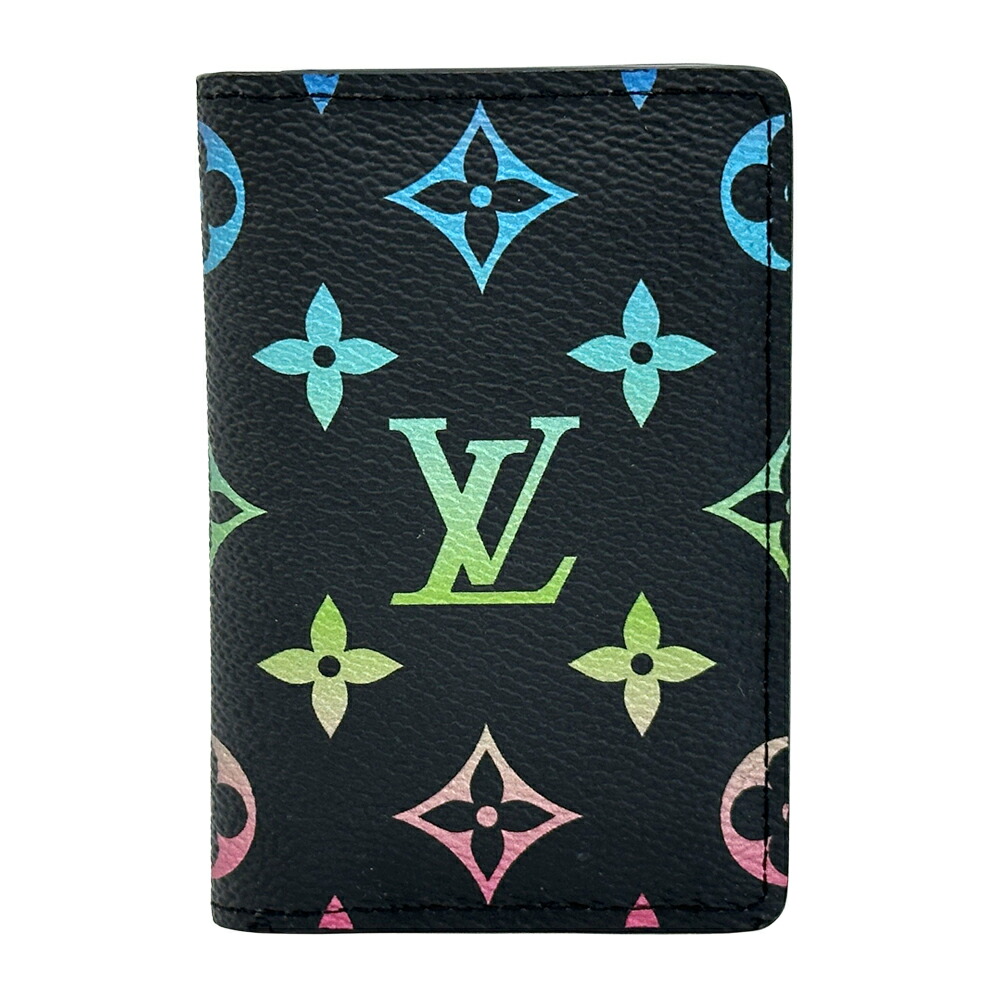 【全品5％OFFクーポン券別れ別れ中!】ルイ・ヴィトン LOUIS VUITTON 歌留多容れもの モノグラム イリディセント レディース メンズ ブランド名 オーガナイザー・ドゥ・ポッシュ 黒いこと 虹霓 M14134 パウダーコンパクト 今めかしい 【中古】
