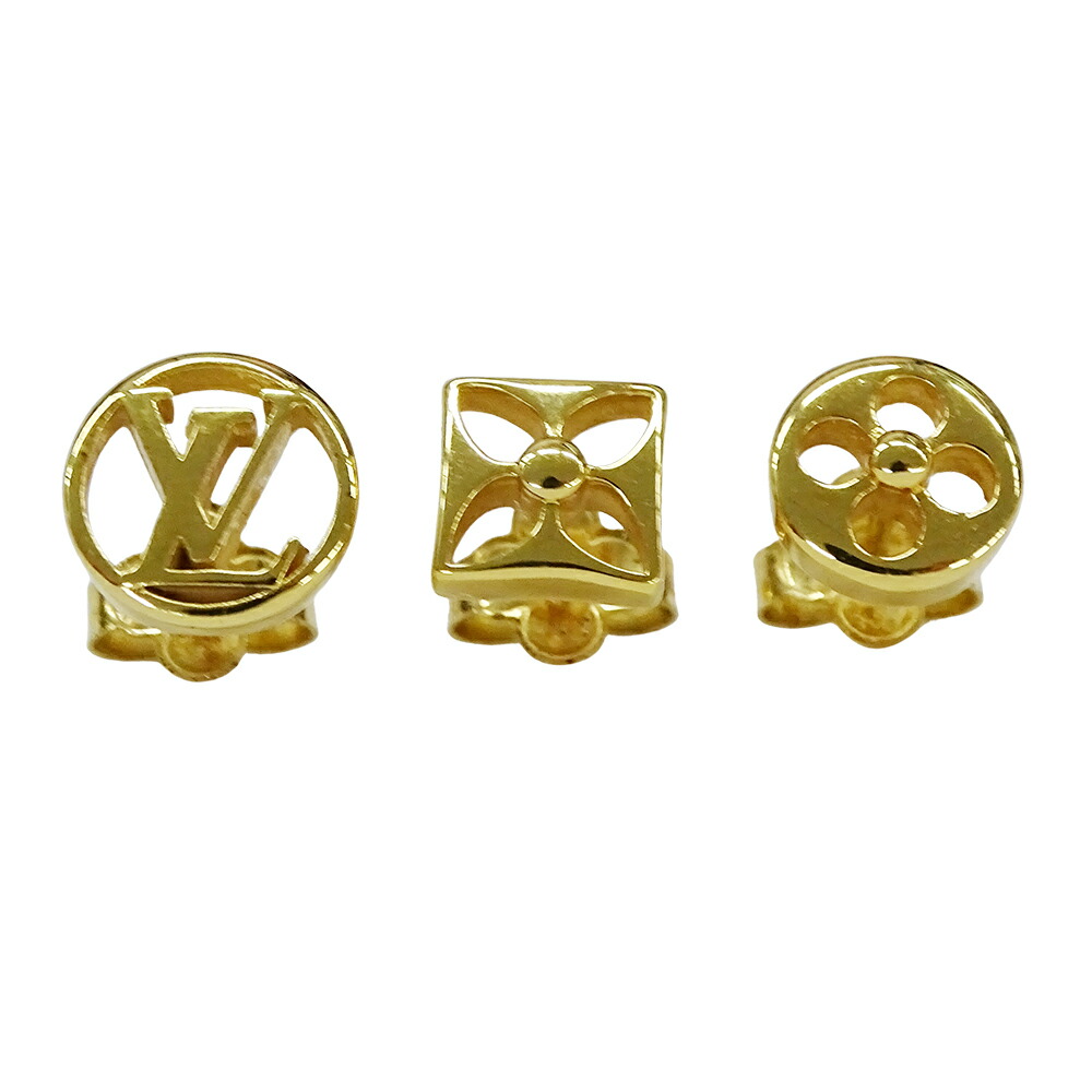 Louis Vuitton ゴールド ロゴ ピアス ルイ ヴィトン Louis Vuitton ピアス アクセサリー ブックル