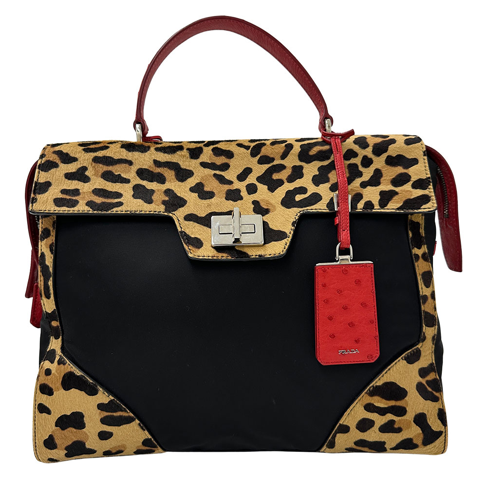 楽天市場】【バッグ】PRADA プラダ レオパード ヒョウ柄 豹柄 トート