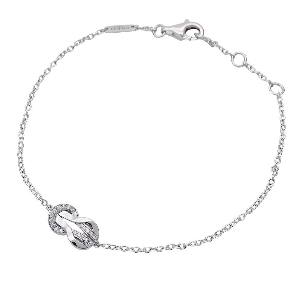【ほぼ全品最大10％OFF！４日２０時から１０日２５時59分まで！】フレッド FRED ブレスレット レディース ブランド 750WG ダイヤモンド シャンス アンフィニ ホワイトゴールド 6B0993 ジュエリー 磨き済み 【中古】