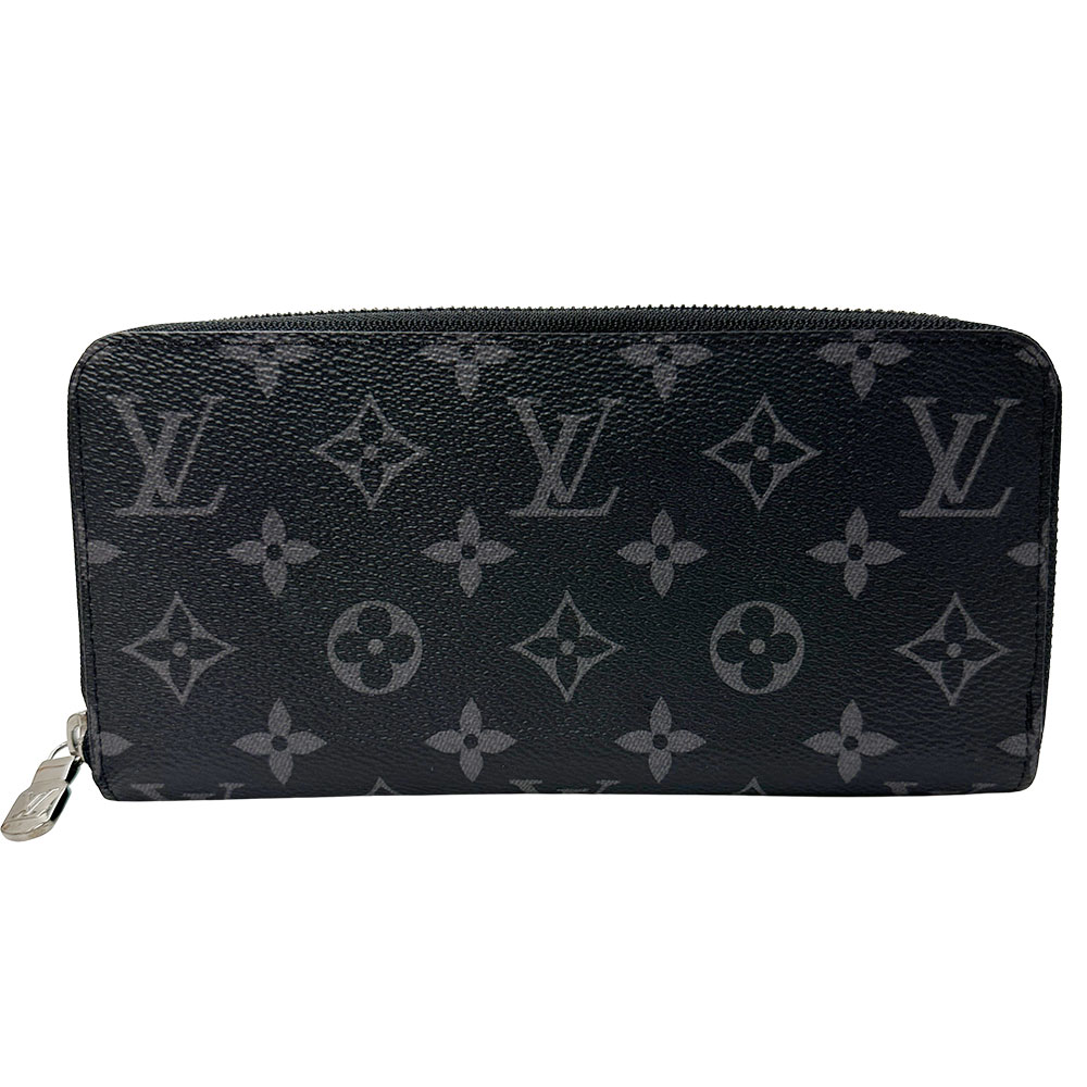 【全品９％OFFクーポン券！１５日19時から23時59分まで！】ルイ・ヴィトン LOUIS VUITTON 紙入れ 掩蔽 メンズ ブランド名 長紙入れ  モノグラムエクリプス ジッピーウォレット ホリゾンタル 黒いこと M11611 今めかしい かっこいい 【中古】