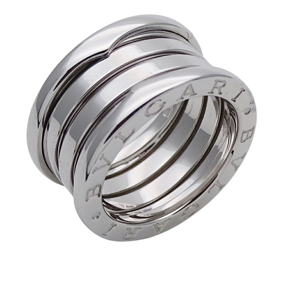 【5.5万円以上5000円OFFクーポン！１９日２０時から26日1時59分まで】ブルガリ BVLGARI リング レディース メンズ ブランド 指輪 750WG B-zero1 ビーゼロワン 4バンド ホワイトゴールド #49 約9号 ジュエリー【中古】｜ブランドベイ