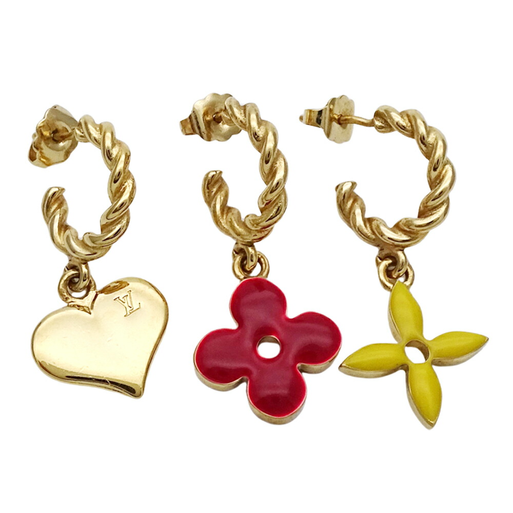 ◇ルイヴィトン◇ブークルドレイユ/クールアンクルージョン/ハートピアス LOUIS VUITTON ルイ・ヴィトン ブークルドレイユ・クール アンク