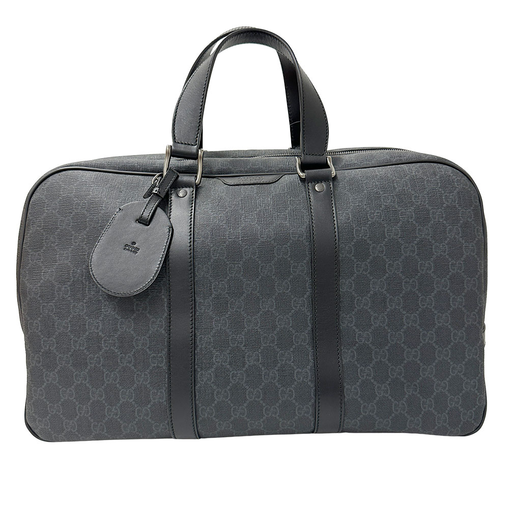 【極美品・箱付き】グッチ バニティバッグ GGスプリーム キャンバス レザー 黒 v0091796900_1.jpg