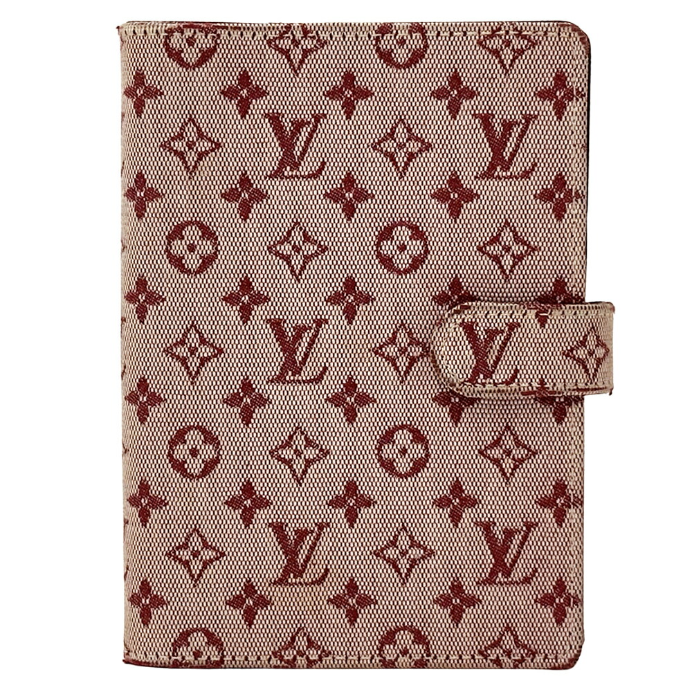 【全品5％OFFクーポン券別れ別れ中!】ルイ・ヴィトン LOUIS VUITTON 万覚え帳覆いかぶせる モノグラム ミニ レディース メンズ ブランド名 帆布 協議事項PM 桜んぼう 赤いこと R20912 スフイロ ボールペン付 今めかしい 可愛らしい 美品 【中古】