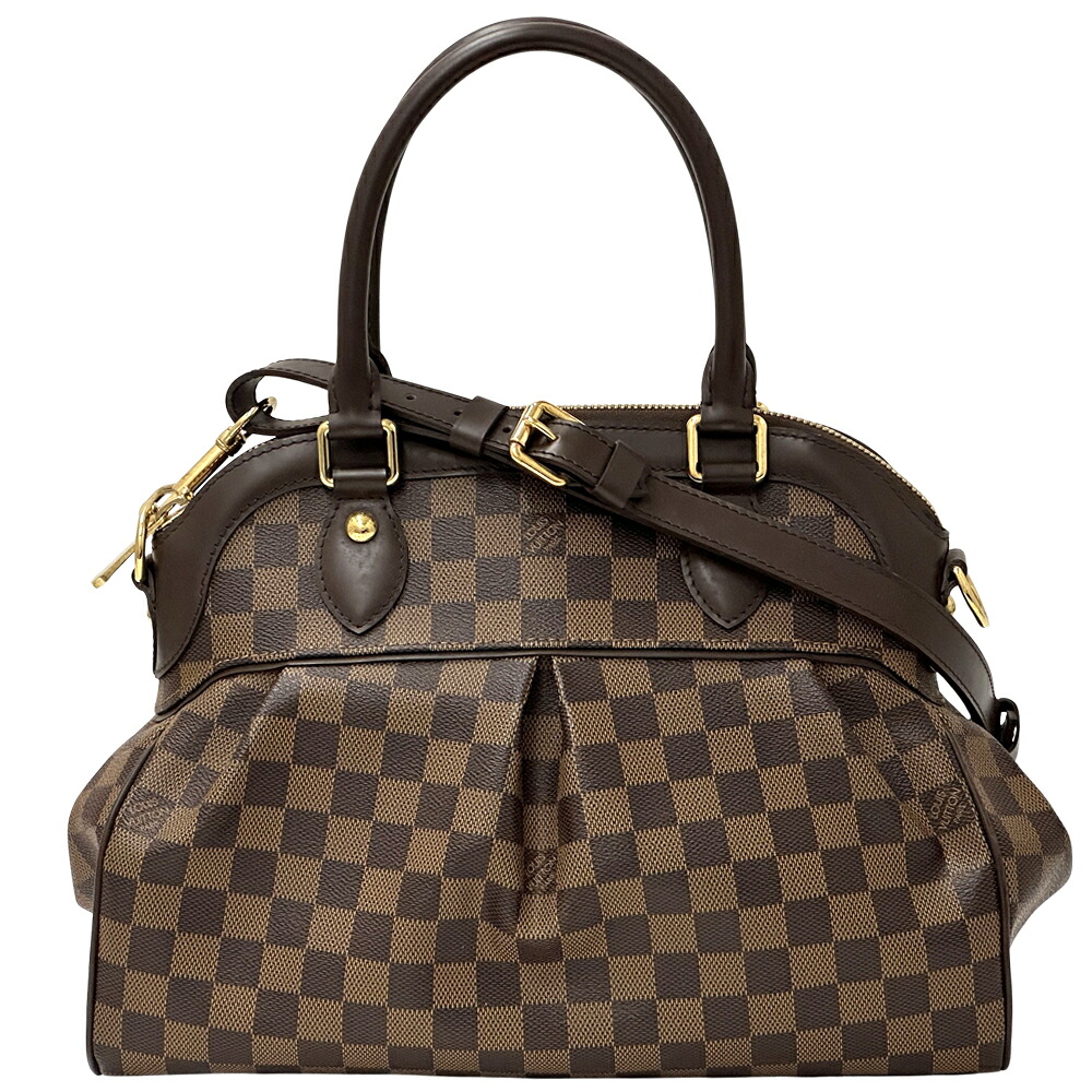 【全品5％OFFクーポン券別れ別れ中!】ルイ・ヴィトン LOUIS VUITTON 御徒面子 ダミエ レディース ブランド名 ハンドバック ショルダーバッグ 2way トレヴィ PM N51997 赤銅色 今めかしい 膝掛け 【中古】