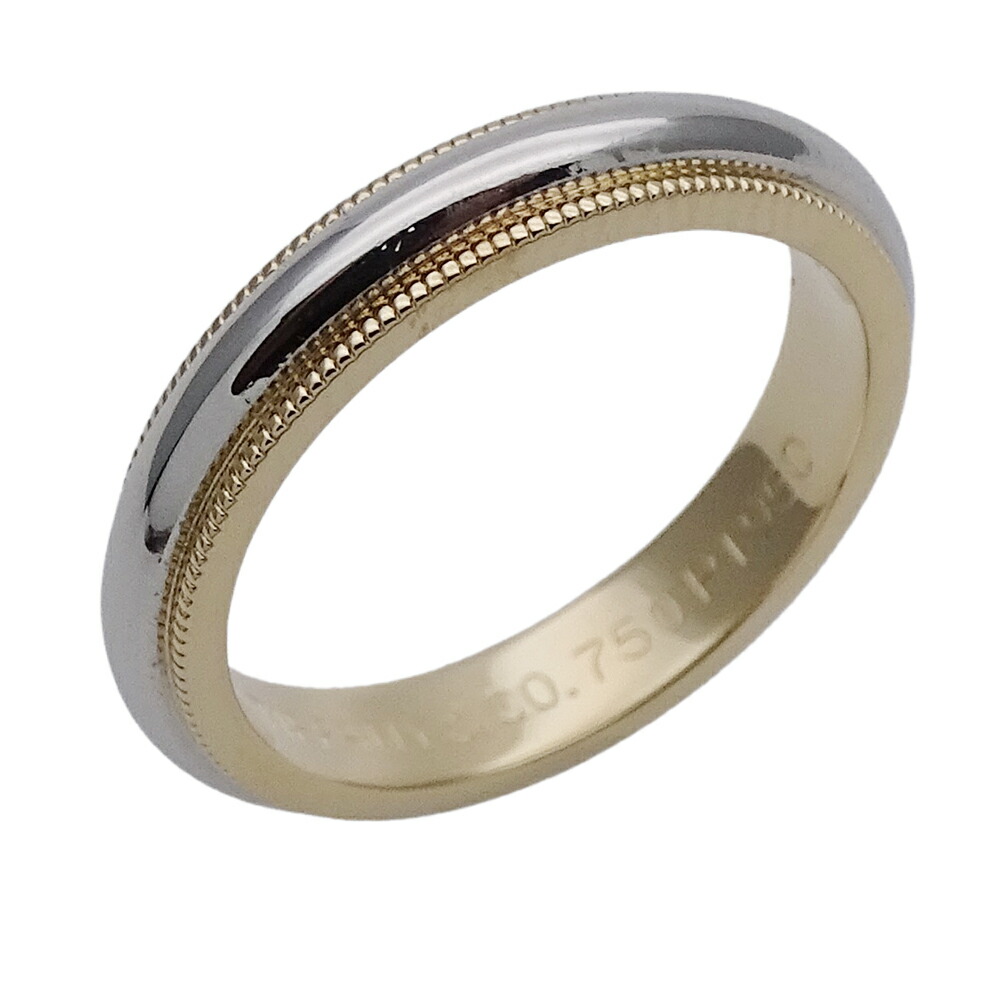 【正規品】Tiffany トゥルーナローリング 7号イエローゴールド 正規品】Tiffany トゥルーナローリング 7号イエローゴールド