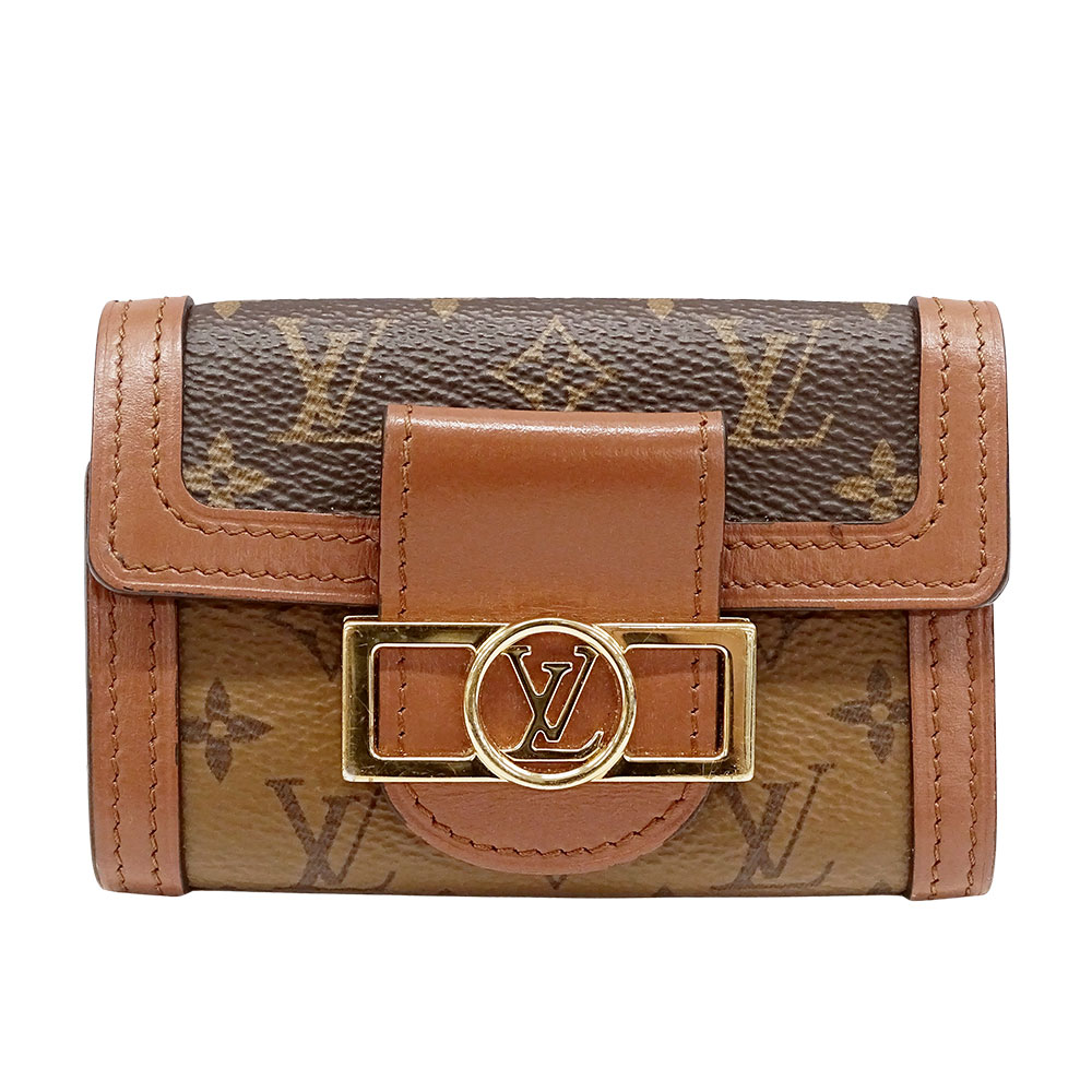 【全品5％OFF引き換え証散り散り中!】ルイ・ヴィトン LOUIS VUITTON 手当たり容れもの レディース ブランド名 モノグラムリバースキャンバス 手当たり容れもの ミュルティクレ6 赤銅色 M13295 6連 小さめ 今めかしい 雅びやか パウダーコンパクト 成年者 【中古】