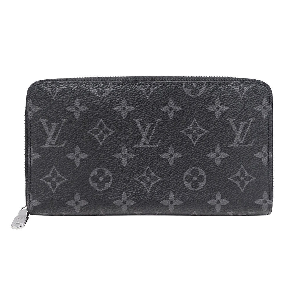 【5.5万円以上5000円OFFクーポン！１９日２０時から26日1時59分まで】ルイ・ヴィトン LOUIS VUITTON 財布 メンズ ブランド 長財布 モノグラムエクリプス ジッピー･オーガナイザー NM ブラック M82081 ラウンドファスナー 大きめ ロゴ 収納多め 機能的 【中古】｜ブランドベイ