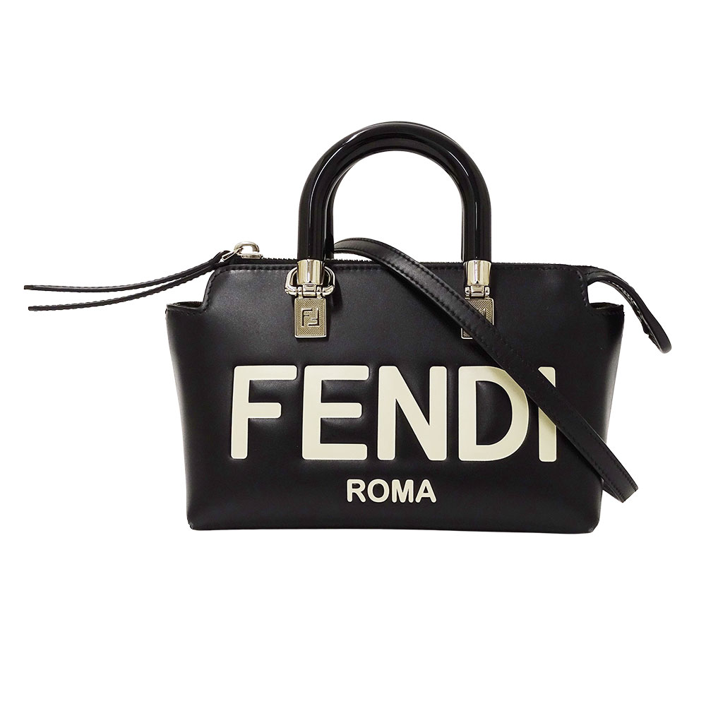 【全品5％OFF引き換え証散り散り中!】フェンディ FENDI 御徒面子 レディース ブランド名 ハンドバック ショルダーバッグ 2way なめし革 バイザウェイ ミニ 黒いこと ミニ御徒面子 手持ち 曲がったがけ ロゴタイプ 今めかしい 好いたらしい 心地よい 【中古】