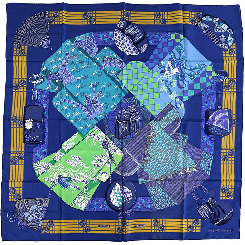 楽天市場】未使用 エルメス HERMES カレ90 シルク スカーフ EX LIBRIS