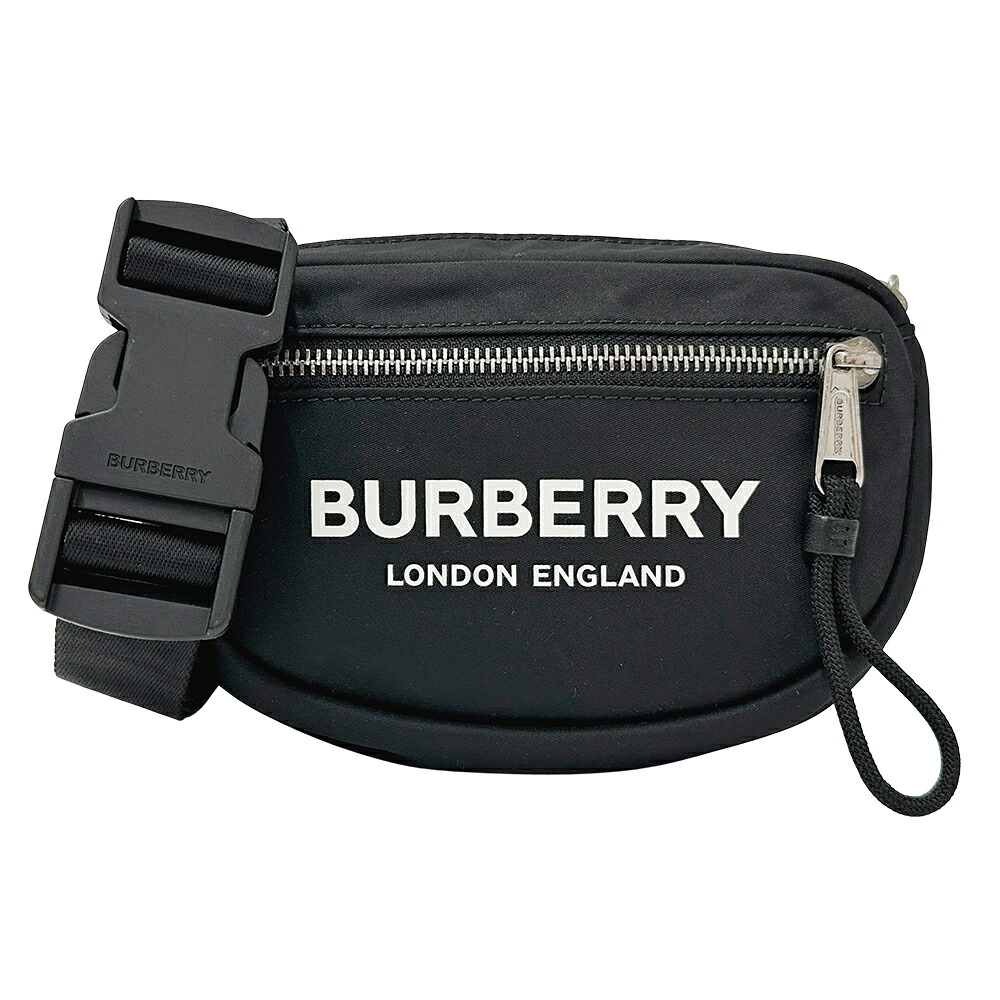 バーバリー BURBERRY バッグ レディース メンズ ブランド ボディバッグ ウエストバッグ ナイロン ブラック 黒 ミニバッグ 小さめ おしゃれ 【中古】
