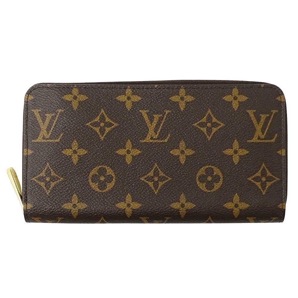 【全品最大10％OFF！14日20時から17日9時59分まで！】ルイ・ヴィトン LOUIS VUITTON 財布 モノグラム レディース メンズ ブランド 長財布 ジッピー ウォレット M42616 ブラウン ラウンドファスナー おしゃれ 【中古】