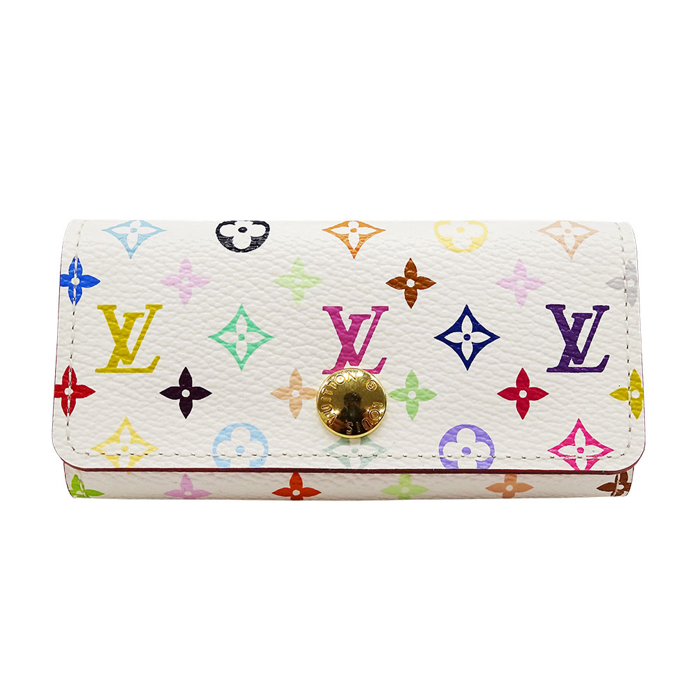 【全品5％OFF引き換え証離れ離れ中!】ルイ・ヴィトン LOUIS VUITTON 足懸かり入れもの レディース ブランド名 モノグラムマルチキャンバス ミュルティクレ4 マルチ色合い M93731 4連足懸かり入れもの 今めかしい 好いたらしい 小さめ 派手 ロゴタイプ 【中古】