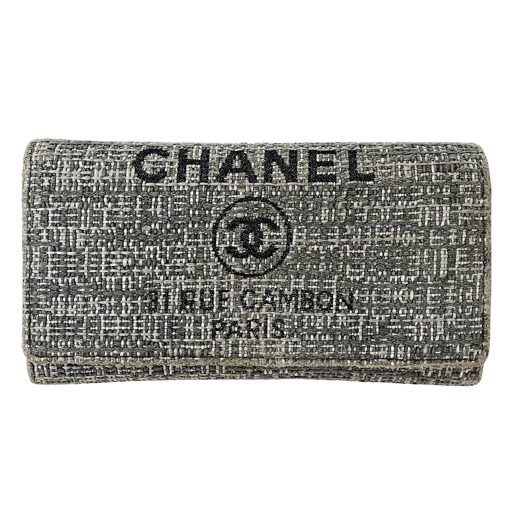 楽天市場】CHANEL シャネル ドーヴィル ラウンドファスナー財布 長財布
