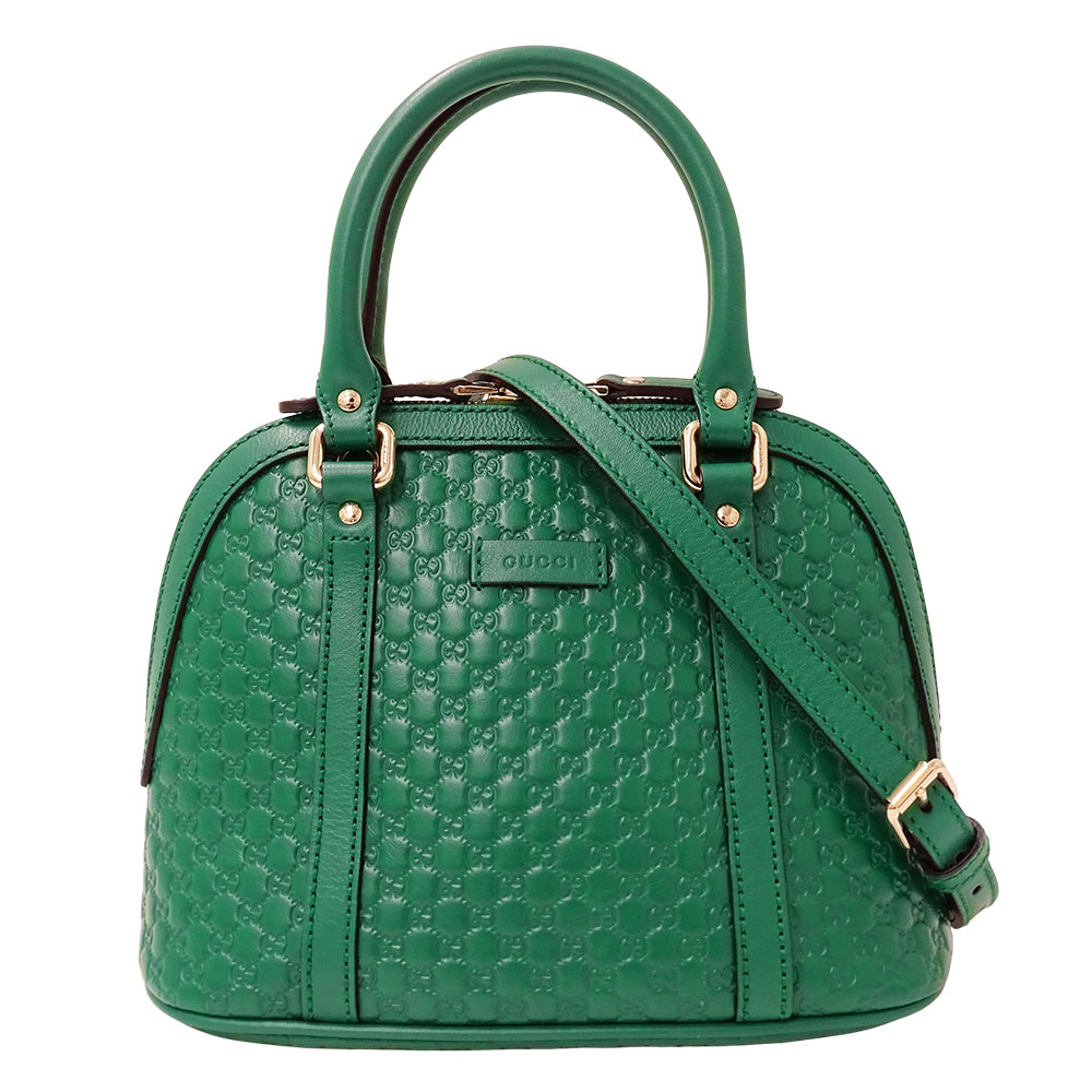 【全品5％OFF引き換え証散り散り中!】グッチ GUCCI 御徒面子 レディース ブランド名 ハンドバック ショルダーバッグ 2way マイクロGG シマなめし革 緑であること 449654 手持ち 肩かけ 今めかしい ロゴタイプ 好いたらしい おでかけ 【中古】
