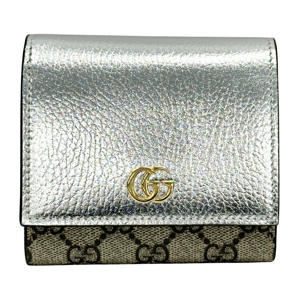 楽天市場】【美品】グッチ 【GUCCI】 GGマーモント コンパクト