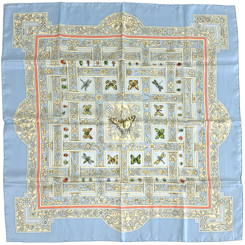 楽天市場】エルメス HERMES カレ スカーフ joyaux de LETE 夏の宝石 蝶