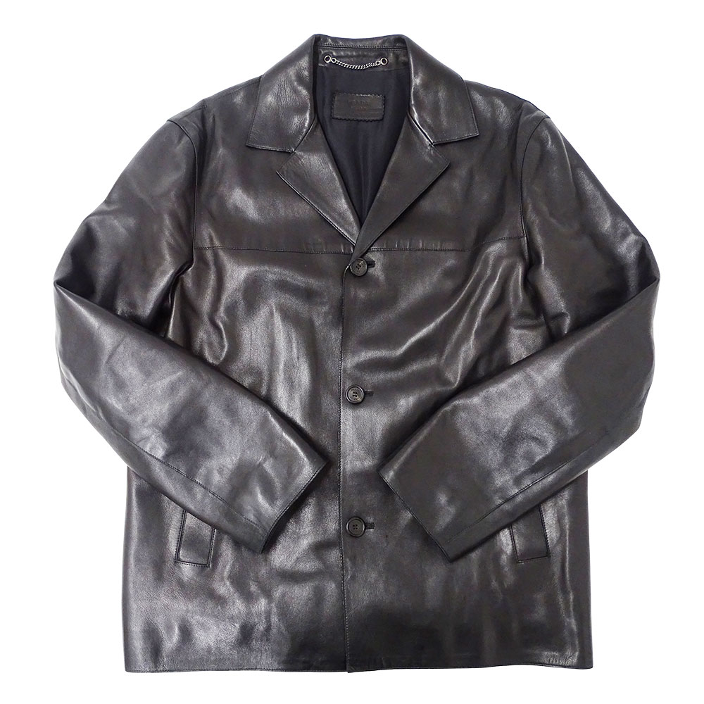 楽天市場】PRADA(プラダ) レザー ジャケット アウター アパレル