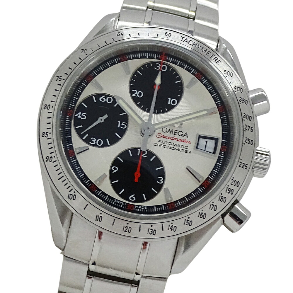 オメガ OMEGA スピードマスター 3211.31 時計 メンズ ブランド デイト クロノメーター 自動巻き AT ステンレス SS シルバー 磨き済み 【中古】
