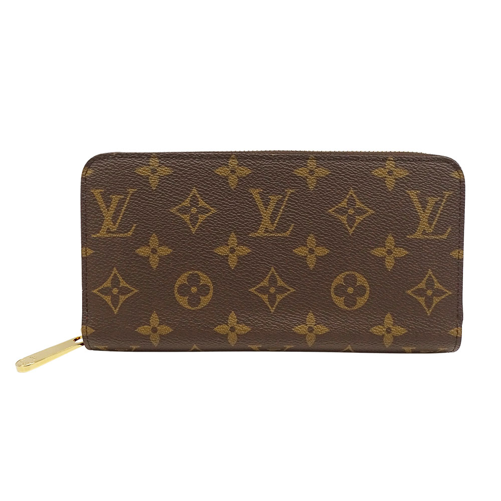 【全品最大10％OFF！14日20時から17日9時59分まで！】ルイ・ヴィトン LOUIS VUITTON 財布 レディース ブランド 長財布 モノグラムキャンバス ジッピーウォレット フューシャ ブラウン M41895 ラウンドファスナー おしゃれ ロゴ 大きめ 大人 【中古】