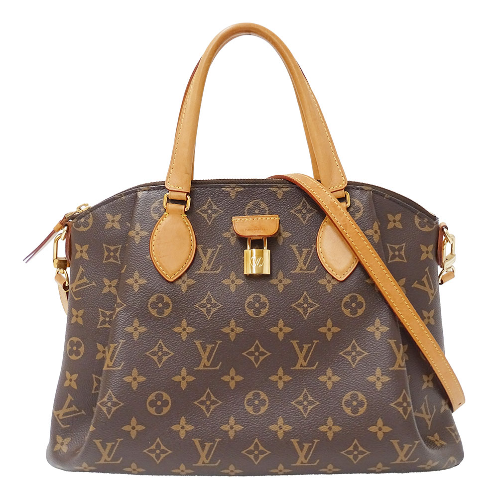 ルイ・ヴィトン LOUIS VUITTON 御徒面子 レディース ブランド名 ハンドバック ショルダーバッグ 2way モノグラム帆布 リボリーMM 赤銅色 M44546 手持ち 曲がったがけ 今めかしい 雅びやか 女子らしい 成年者 【中古】