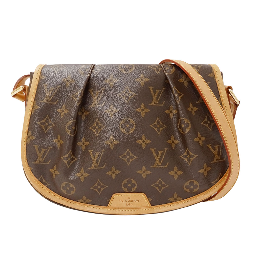 【全品5％OFFクーポン券別れ別れ中!】ルイ・ヴィトン LOUIS VUITTON 御徒面子 レディース ブランド名 ショルダーバッグ モノグラム帆布 メニルモンタンPM 赤銅色 M40474 曲がったがけ 今めかしい 下げ翼式 好いたらしい 【中古】