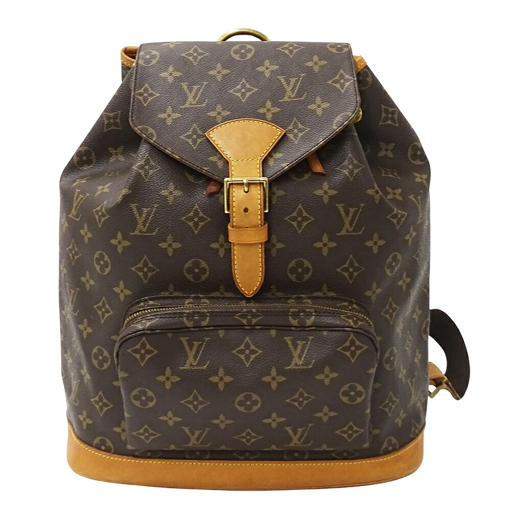 【全品5％OFF引き換え証散り散り中!】ルイ・ヴィトン LOUIS VUITTON 御徒面子 モノグラム レディース メンズ ブランド名 背嚢 モン掏摸 GM M51135 赤銅色 大静電容量 大きめ 今めかしい 【中古】