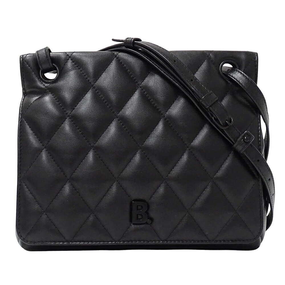 バレンシアガ BALENCIAGA バッグ レディース ブランド ショルダーバッグ レザー タッチパフィー ブラック 593371 黒 キルティング 斜め掛け おしゃれ 【中古】 59,400円