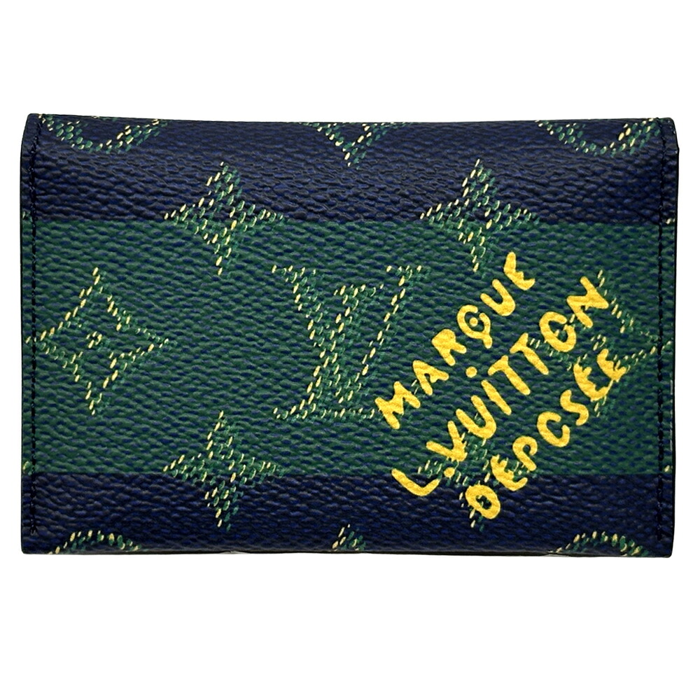 【全品5％OFF引き換え証離れ離れ中!】ルイ・ヴィトン LOUIS VUITTON 歌留多入れもの モノグラムヘリテージ レディース メンズ ブランド名 ポルトカルトスリム 米国海軍 緑であること M25796 パウダーコンパクト 【中古】