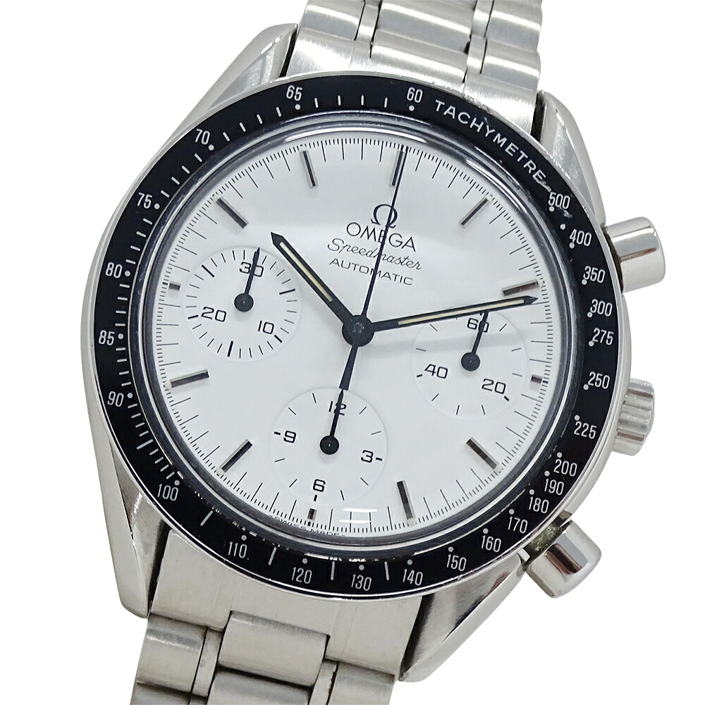 【5.5万円以上5000円OFFクーポン!19日20時から26日1時59分まで】オメガ OMEGA スピードマスター 3510.20 時計 メンズ ブランド 丸井限定 クロノグラフ 自動巻き AT ステンレス SS シルバー ホワイト 磨き済み 【中古】|ブランドベイ
