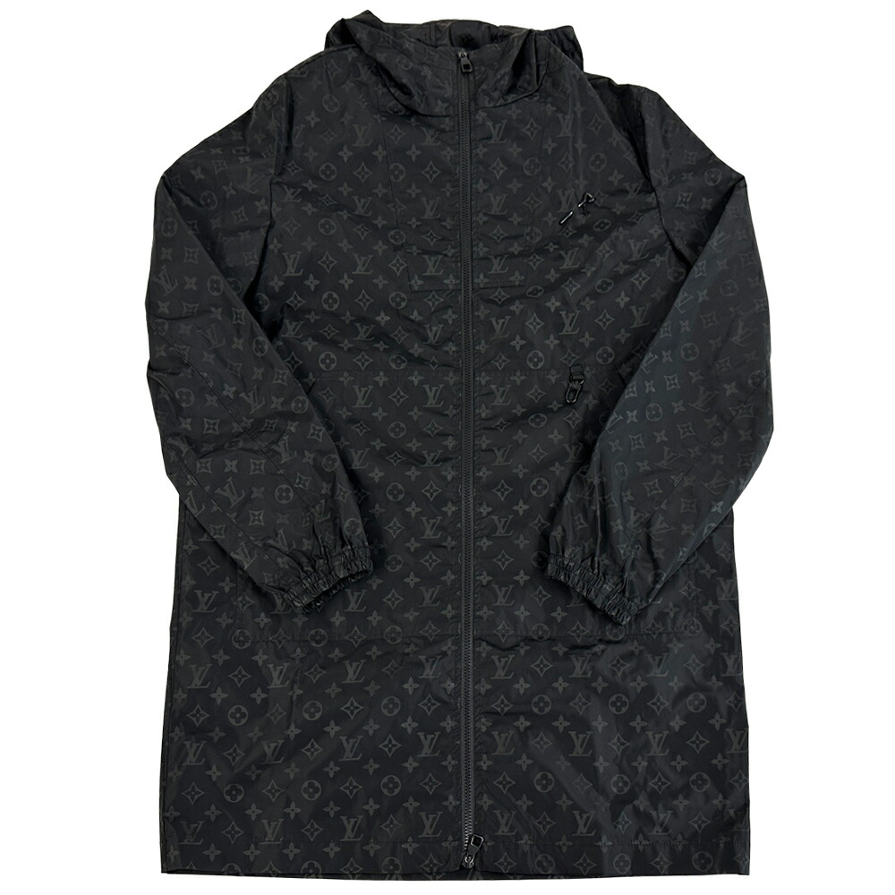 【全品5％OFF引き換え証離れ離れ中!】ルイ・ヴィトン LOUIS VUITTON アウター レディース メンズ ブランド名 ナイロン ミッドレングス・モノグラム ウィンドブレーカー 黒いこと HNK48W 44 【中古】