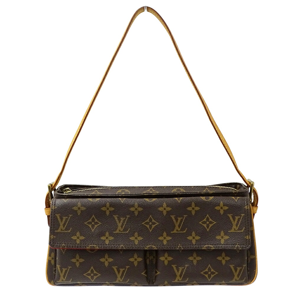 ルイ・ヴィトン LOUIS VUITTON 御徒面子 モノグラム レディース ブランド名 ショルダーバッグ ヴィバ シテ MM M51164 赤銅色 一肩先 肩かけ 格好のいい 【中古】
