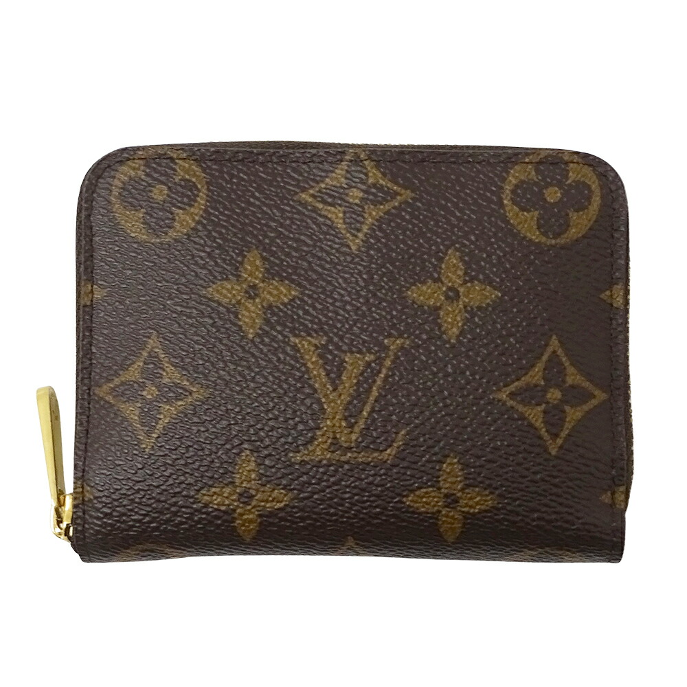 ルイ・ヴィトン LOUIS VUITTON 札入れ モノグラム レディース メンズ ブランド名 コインケース ジッピー 鋳貨銭入れ M60067 赤銅色 ラウンドチャック 今めかしい 【中古】