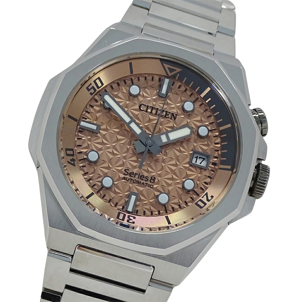 【5.5万円以上5000円OFFクーポン！１９日２０時から26日1時59分まで】シチズン CITIZEN シリーズ8 NB6066-51W 時計 メンズ ブランド 桜雲 世界限定1700本 自動巻き AT ステンレス SS シルバー ピンク 裏スケ 磨き済み 【中古】｜ブランドベイ 74,910円