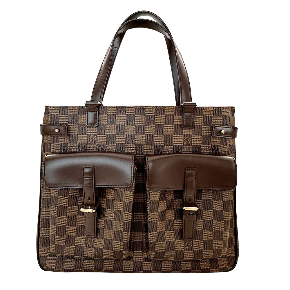 【全品5％OFF引き換え証散り散り中!】ルイ・ヴィトン LOUIS VUITTON 御徒面子 ダミエ レディース ブランド名 トートバッグ  ダミエキャンバス ユゼス ダミエエベヌ N51128 赤銅色 肩かけ 今めかしい 【中古】