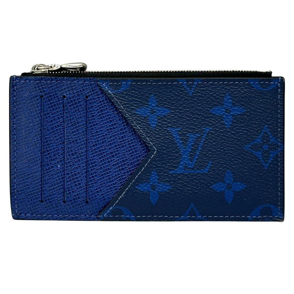 【全品5％OFF引き換え証散り散り中!】ルイ・ヴィトン LOUIS VUITTON 金入れ タイガラマ メンズ ブランド名 コインケース 鋳貨歌留多・保持者 青緑色 M30270 モノグラム 青碧 歌留多容れもの パウダーコンパクト 【中古】