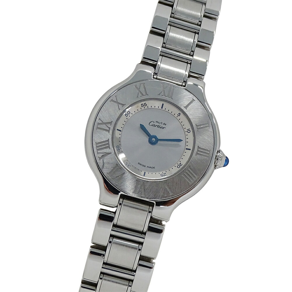 カルティエ Cartier 時辰儀 レディース ブランド名 船檣21 ヴァンティアン SM 石英 QZ ステンレス鋼 SS W10109T2 しろがね色 磨き済み 【中古】