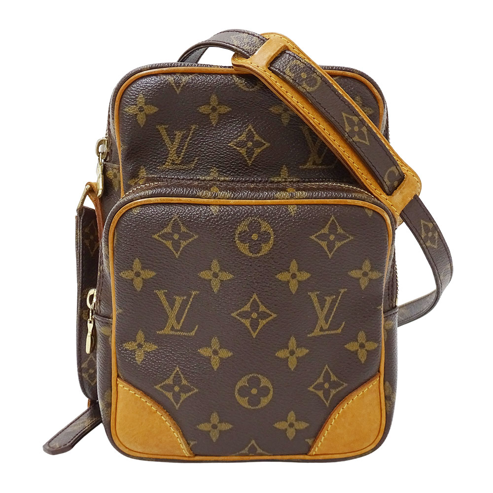 ルイ・ヴィトン LOUIS VUITTON 御徒面子 レディース ブランド名 ショルダーバッグ モノグラム帆布 アマゾン 赤銅色 M45236 曲がったがけ 今めかしい おでかけ ミニ御徒面子 ヴィンテージ 【中古】