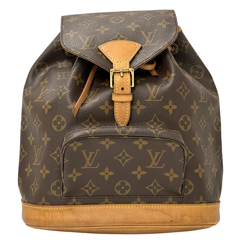 【5.5万円以上5000円OFFクーポン！１９日２０時から26日1時59分まで】ルイ・ヴィトン LOUIS VUITTON バッグ モノグラム レディース メンズ ブランド リュック モンスリ MM ブラウン M51136 ブラウン ミニリュック 小さめ おしゃれ 【中古】｜ブランドベイ