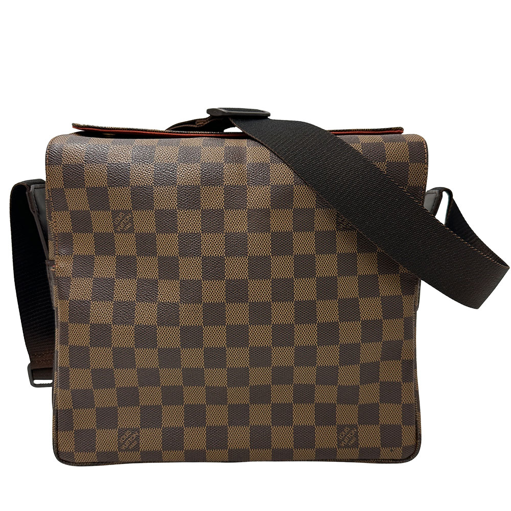 【5.5万円以上5000円OFFクーポン！１９日２０時から26日1時59分まで】ルイ・ヴィトン LOUIS VUITTON バッグ ダミエ メンズ ブランド ショルダーバッグ ダミエキャンバス ナヴィグリオ ダミエエベヌ N45255 ブラウン 斜め掛け おしゃれ 【中古】｜ブランドベイ
