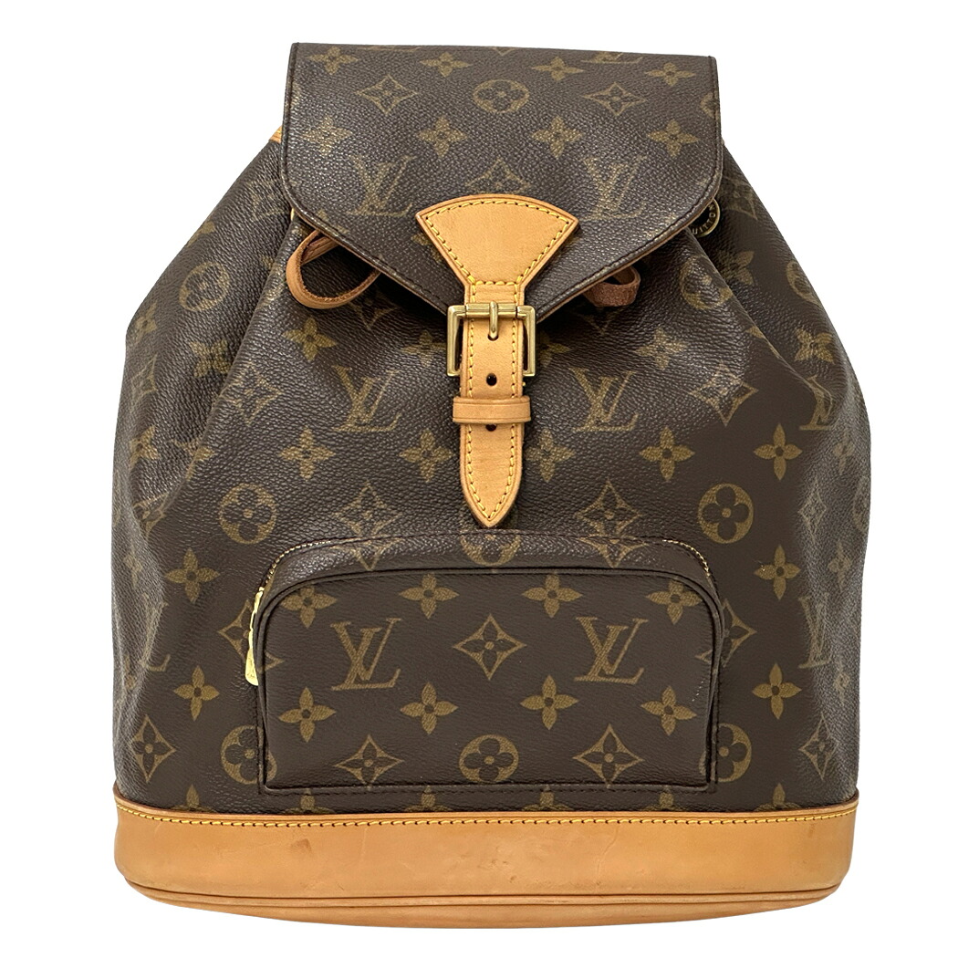 ルイ・ヴィトン LOUIS VUITTON バッグ モノグラム レディース メンズ ブランド リュック モンスリ MM ブラウン M51136 ブラウン ミニリュック 小さめ おしゃれ 【中古】｜ブランドベイ
