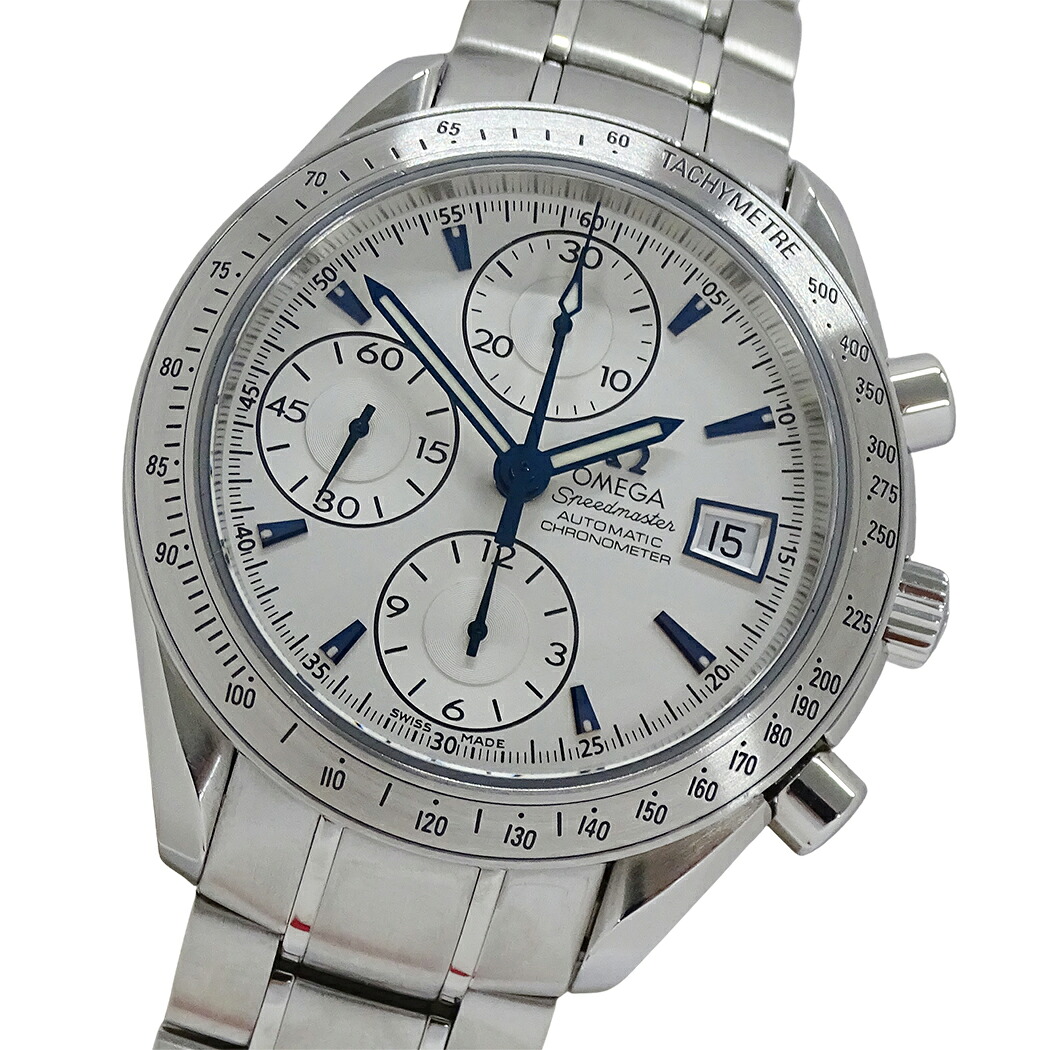 【5.5万円以上5000円OFFクーポン!19日20時から26日1時59分まで】オメガ OMEGA スピードマスター 3211.32 時計 メンズ ブランド クロノグラフ デイト 自動巻き AT ステンレス SS シルバー 磨き済み 【中古】|ブランドベイ
