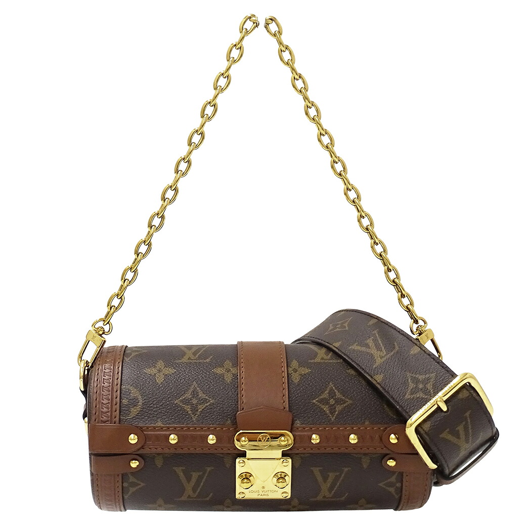 【5.5万円以上5000円OFFクーポン!19日20時から26日1時59分まで】ルイ・ヴィトン LOUIS VUITTON バッグ モノグラム レディース ブランド ハンドバッグ ショルダーバッグ 2way パピヨントランク M57835 ブラウン チェーンハンドル おしゃれ 【中古】|ブランドベイ