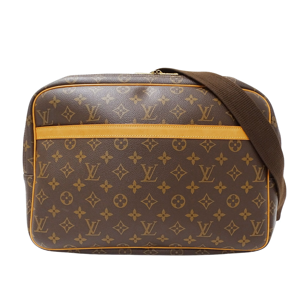 【5.5万円以上5000円OFFクーポン！１９日２０時から26日1時59分まで】ルイ・ヴィトン LOUIS VUITTON バッグ レディース メンズ ブランド ショルダーバッグ モノグラムキャンバス リポーターGM ブラウン M45252 斜めがけ 大きめ おしゃれ 通勤 通学 おでかけ 【中古】｜ブランドベイ 60,335円