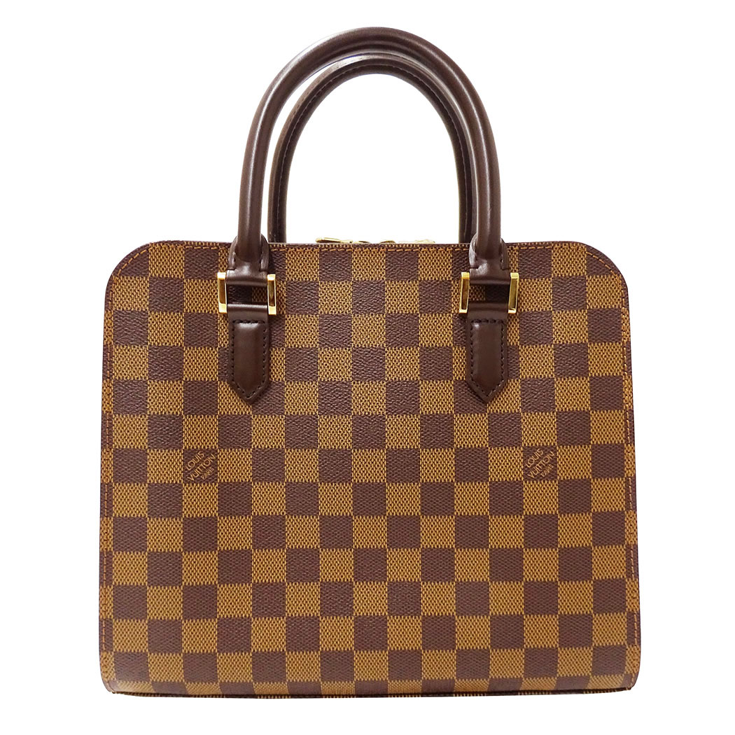 【5.5万円以上5000円OFFクーポン！１９日２０時から26日1時59分まで】ルイ・ヴィトン LOUIS VUITTON バッグ レディース ブランド ハンドバッグ ダミエキャンバス トリアナ ブラウン N51155 手持ち おしゃれ 上品 大人 おでかけ フェミニン 【中古】｜ブランドベイ