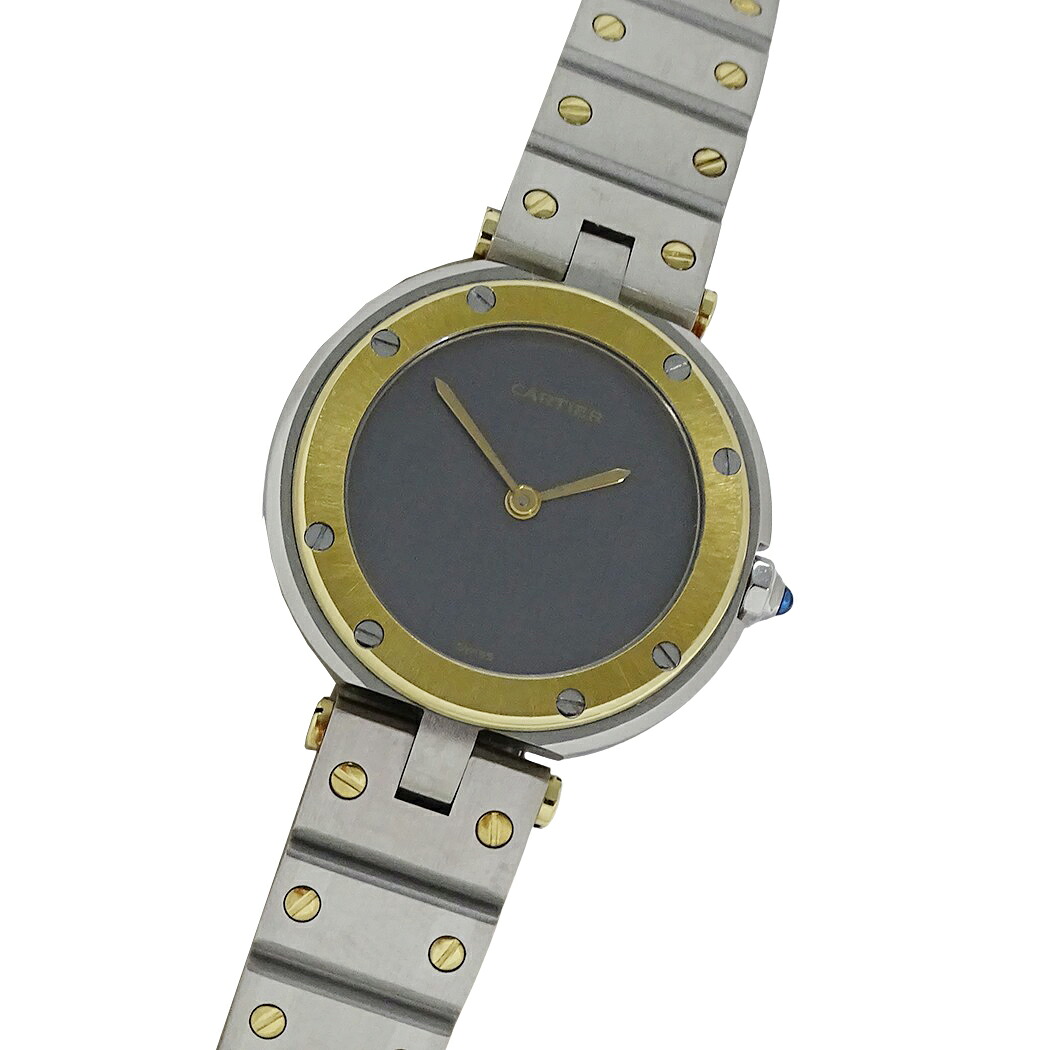 カルティエ Cartier 時計 レディース ブランド サントスヴァンドーム SM クオーツ QZ ステンレス SS ゴールド YG 84041488 磨き済み【中古】｜ブランドベイ 258,795円
